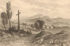 HAUTE-SAVOIE. View of Böege. Waldensian soldiers returning 1838 print
