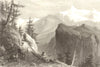 SAVOIE. View of Gure (Val de Tignes) . Cattle 1838 old antique print picture