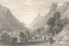 SAVOIE. Bonneval, Valley of the Arc. Soldiers 1838 antique print picture