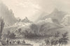 HAUTES-ALPES. Approach to Briançon, from Mount Dauphin. BARTLETT 1838 print