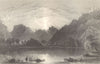 HAUTES-ALPES. Lake la Roche. BARTLETT 1838 old antique vintage print picture