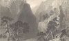 HAUTES-ALPES. Pass of the Guill, between Mount Dauphin & Queyras. BARTLETT 1838