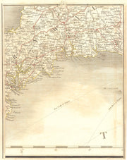 STH CORNWALL.Falmouth Truro Fowey Bodmin Liskeard Looe St Austell.CARY 1794 map
