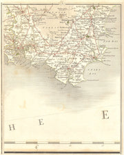 SOUTH DEVON.Tavistock Plymouth Totnes Torbay Dartmouth Kingsbridge.CARY 1794 map