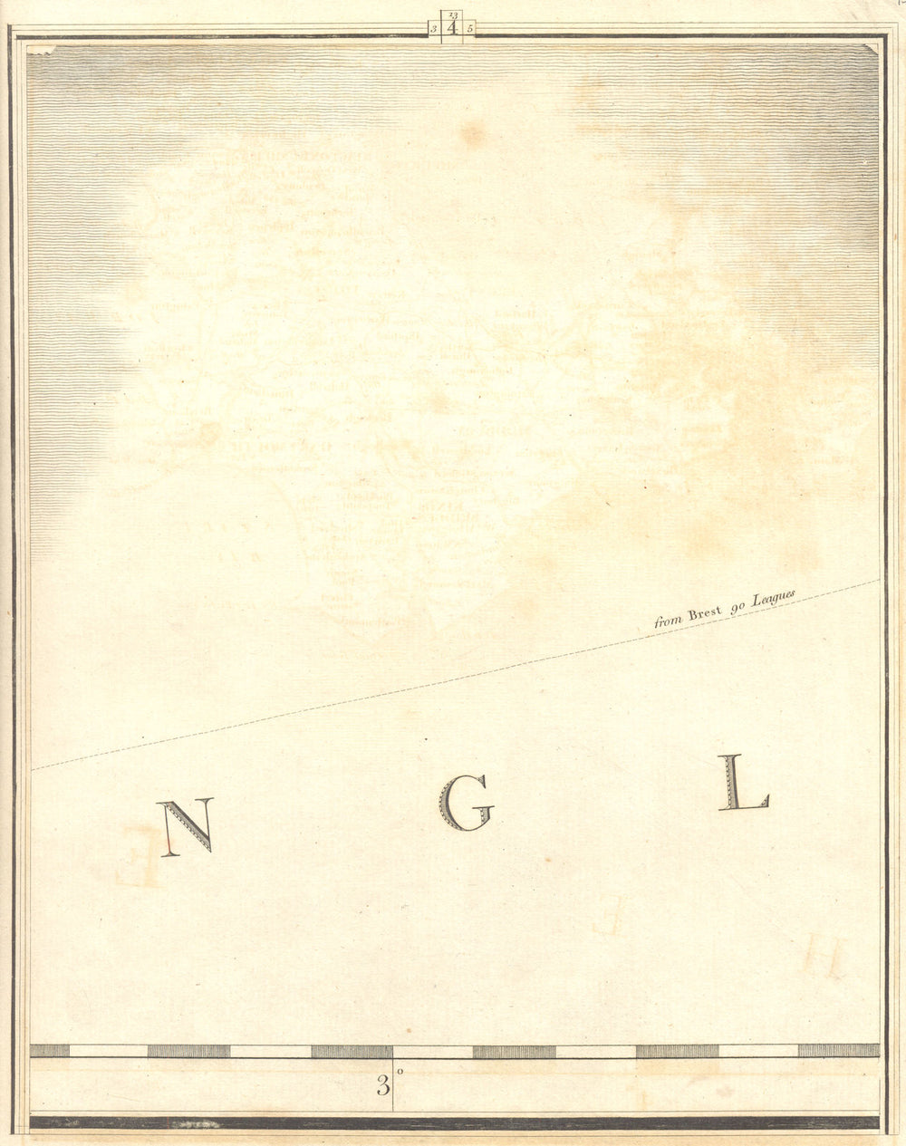 ENGLISH CHANNEL. Section 4. South of Devon/Dorset. CARY 1794 old antique map