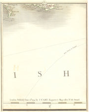 DORSET COAST. Weymouth Portland Swanage St Albans Head Channel. CARY 1794 map