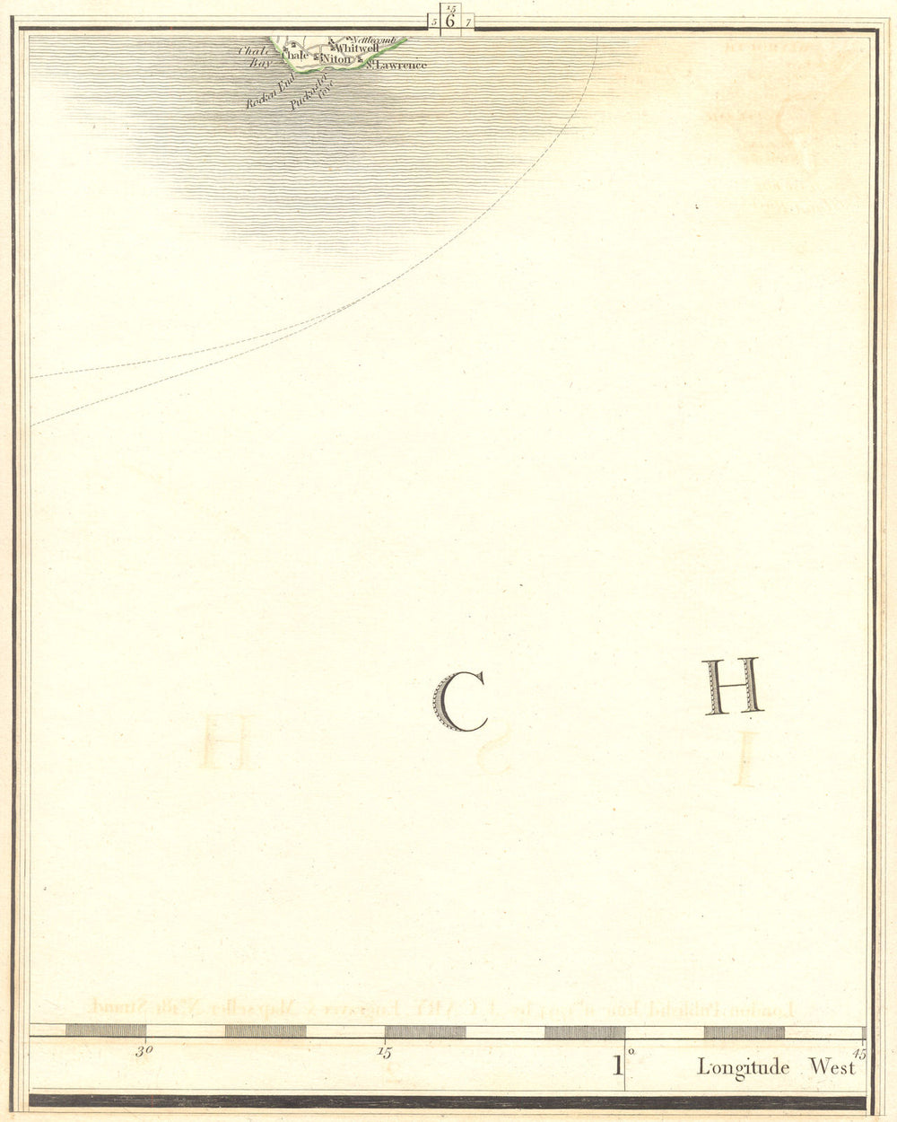 ISLE OF WIGHT. St Catherine's Point Niton Chale Puckaster Cove. CARY 1794 map