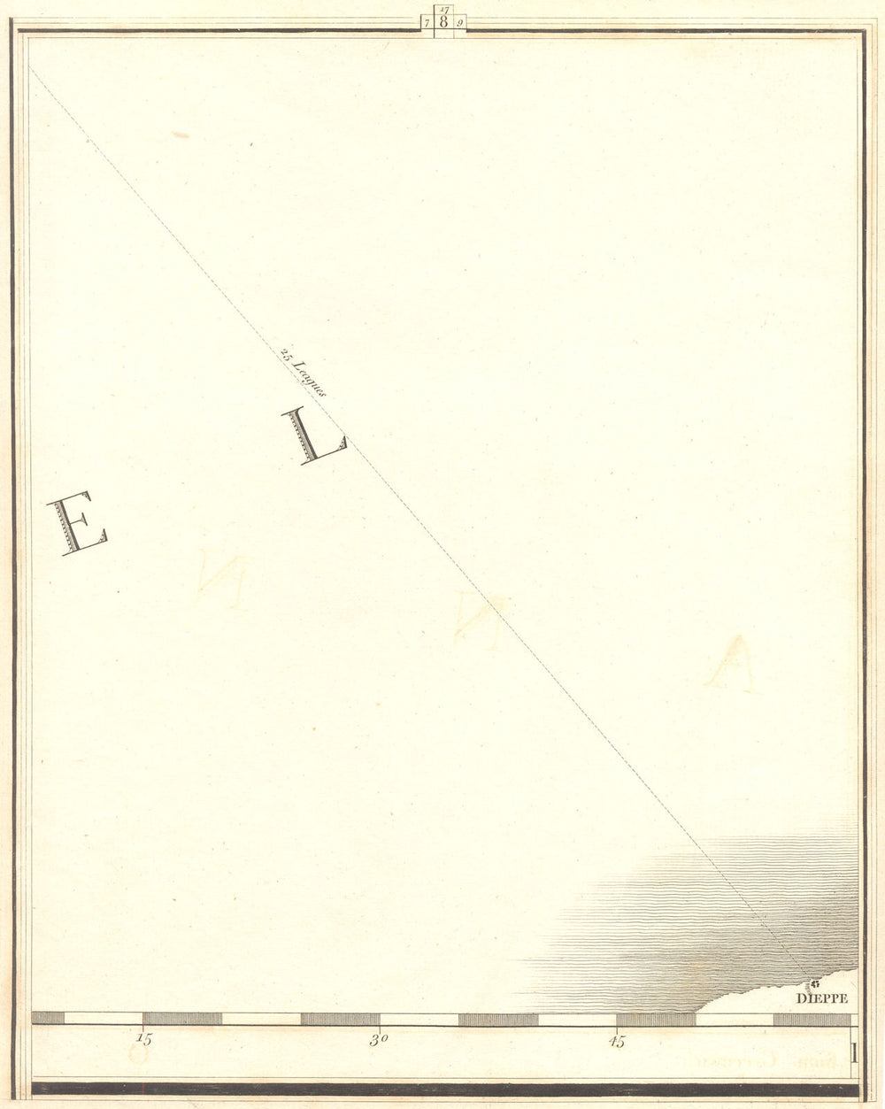 SEINE-MARITIME. The English Channel Section 8. Manche. Dieppe. CARY 1794 map