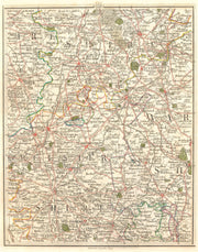 WEST MIDLANDS. Birmingham Wolverhampton Warwick Stratford On Avon. CARY 1794 map