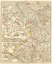 MERSEYSIDE NE WALES CHESHIRE N SHROPS.Liverpool Warrington Chester.CARY 1794 map