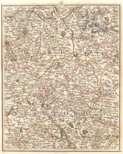 CHESHIRE STAFFS. Tatton Alderley Edge Wilmslow Mottram St Andrew. CARY 1794 map