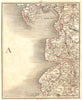 LANCASHIRE COAST. Lancaster Preston Lytham Blackpool Barrow Wigan. CARY 1794 map