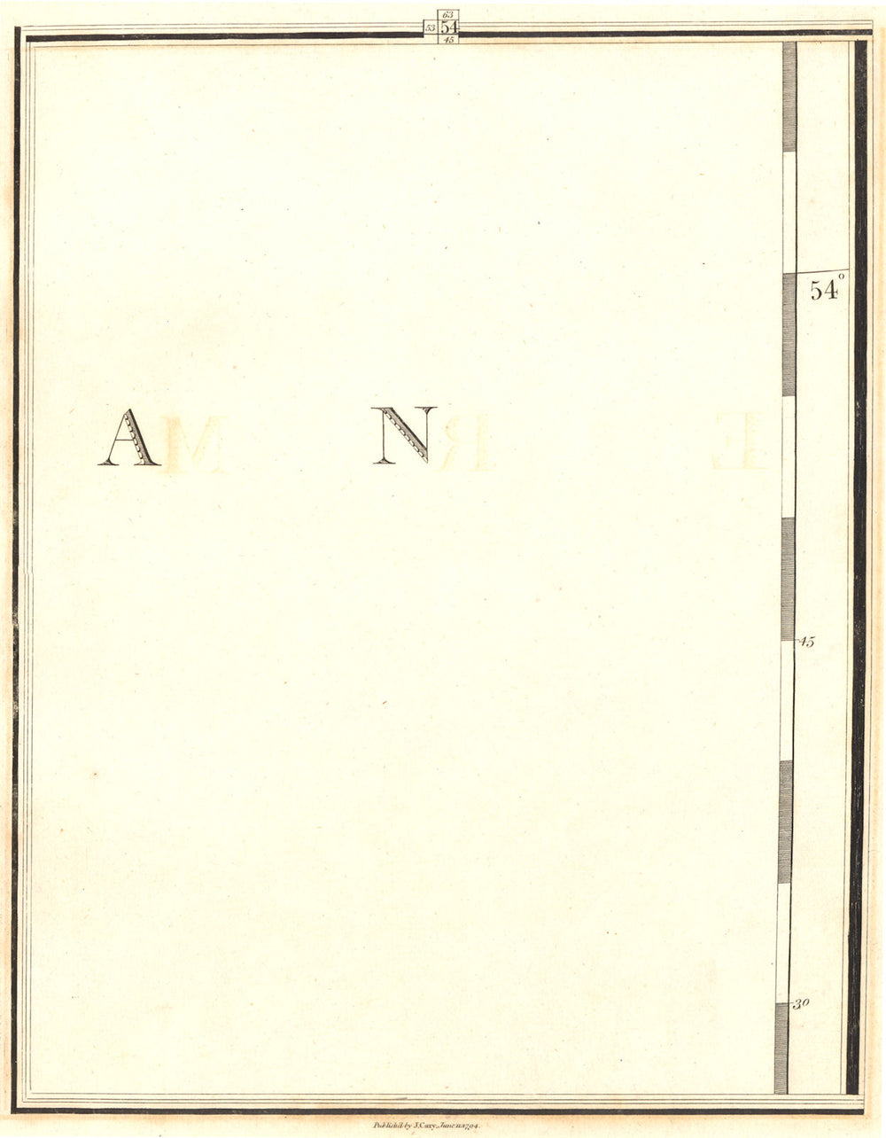 NORTH SEA. German Ocean. Section 55. CARY 1794 old antique map plan chart