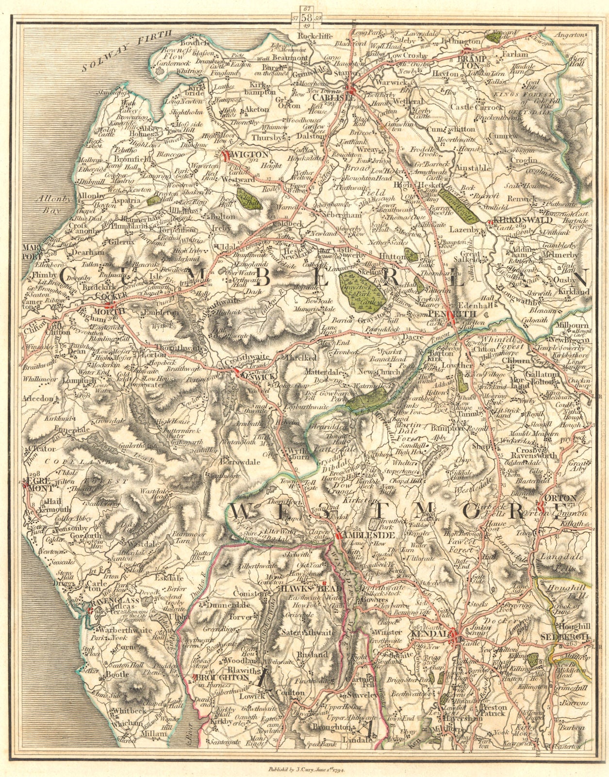 LAKE DISTRICT. Cumbria Westmorland Carlisle Cockermouth Kendal. CARY ...