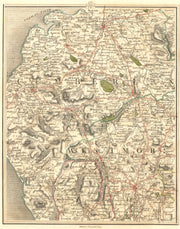 LAKE DISTRICT. Cumbria Westmorland Carlisle Cockermouth Kendal. CARY 1794 map