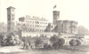 ISLE OF WIGHT. Osborne House. Figures. Children. Top hat 1864 old print