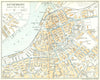 SWEDEN. Town plan of central Gothenburg Göteborg Gothenburg. Tramways 1923 map