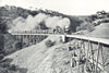 AUSTRALIA. Viaduct and Melbourne Express, Hills Railway. Steam train 1900