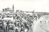 ADELAIDE. Glenelg, Commemoration Day. Busy beach scene. Bathing. tents 1900