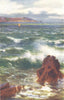 CHANNEL ISLANDS. Rough sea, Noirmont point, Jersey 1904 old antique print