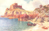 CHANNEL ISLANDS. Mont Orgueil Castle, Jersey, from Petit Portelet Bay 1904