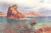 CHANNEL ISLANDS. Le Fret Point, Jersey 1904 old antique vintage print picture