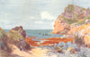CHANNEL ISLANDS. La Poulec, L'Etac, Jersey 1904 old antique print picture