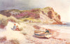 CHANNEL ISLANDS. By the Sandy Shore, Jersey 1904 old antique print picture
