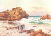 CHANNEL ISLANDS. Lion Rock, Cobo, Guernsey 1904 old antique print picture