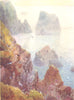 CHANNEL ISLANDS. La Nache, Rocks of Alderney 1904 old antique print picture