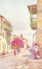CANARY ISLANDS/ISLAS CANARIAS. Tenerife. A Street in Puerto Orotava 1911 print