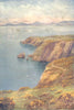 IRELAND. Leinster. Bay of Dublin from Howth Cliffs. Sailing boats. c1912 print
