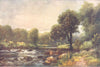 IRELAND. Leinster. On the River Slaney at Ballintemple. Rapids. c1912 print