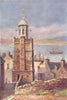 IRELAND.Munster.The Old Clock Tower,Youghal.Sailing ship.Rowing boats. c1912
