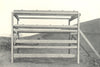 FARMING.McAinsh-Robertson grain drying rack framework inside finished stack 1912