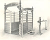 CATTLE. Cattle Weighbridge with Patent Steelyard & Standard Cattle Pen 1912