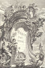 18TH CENTURY FRANCE. Cartouche-Frontispiece; after Meissonnier 1876 old print
