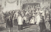 18TH CENTURY FRANCE. Louis XVI. Taking the Coronation Oath; after Moreau 1876