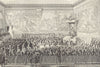 18C FRANCE. The Bed of Justice Held at Versailles 1776; after Girardet 1876