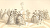 18TH CENTURY FRANCE. Costumes-1720-1740 1876 old antique vintage print picture