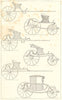 18TH CENTURY FRANCE. Light Carriages 1876 old antique vintage print picture