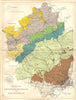 MIDDLESEX HERTFORDSHIRE BEDFORDSHIRE & BUCKS. Geological. STANFORD 1880 map