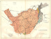 CHESHIRE. Geological map. STANFORD 1880 old antique vintage plan chart