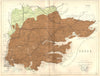 ESSEX. Geological map. STANFORD 1880 old antique vintage plan chart