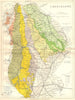 LINCOLNSHIRE. Geological map. STANFORD 1880 old antique vintage plan chart