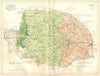 NORFOLK. Geological map. STANFORD 1880 old antique vintage plan chart