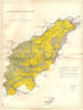 NORTHAMPTONSHIRE. Geological map. STANFORD 1880 old antique plan chart