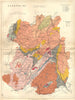 SHROPSHIRE. Geological map. STANFORD 1880 old antique vintage plan chart
