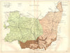 SUFFOLK. Geological map. STANFORD 1880 old antique vintage plan chart