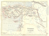 TURKEY IN ASIA. Cyprus Syria Levant Iraq Palestine. BUTLER 1888 old map